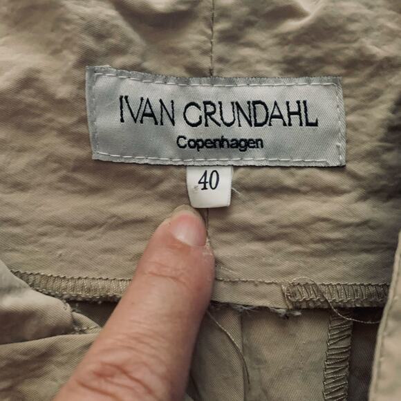 IVAN GRUNDAHL Pants 8 Cargo Utility Unique Oversized‎ Pockets Darted Artsy - Picture 9 of 13